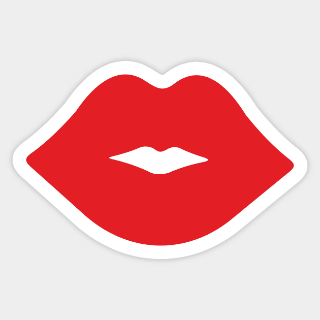 Red Lips Sticker by XOOXOO